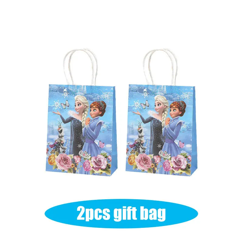 Decoración de Cumpleaños Disney Frozen – Mantel, Globos y Vajilla Azul para Fiesta Infantil