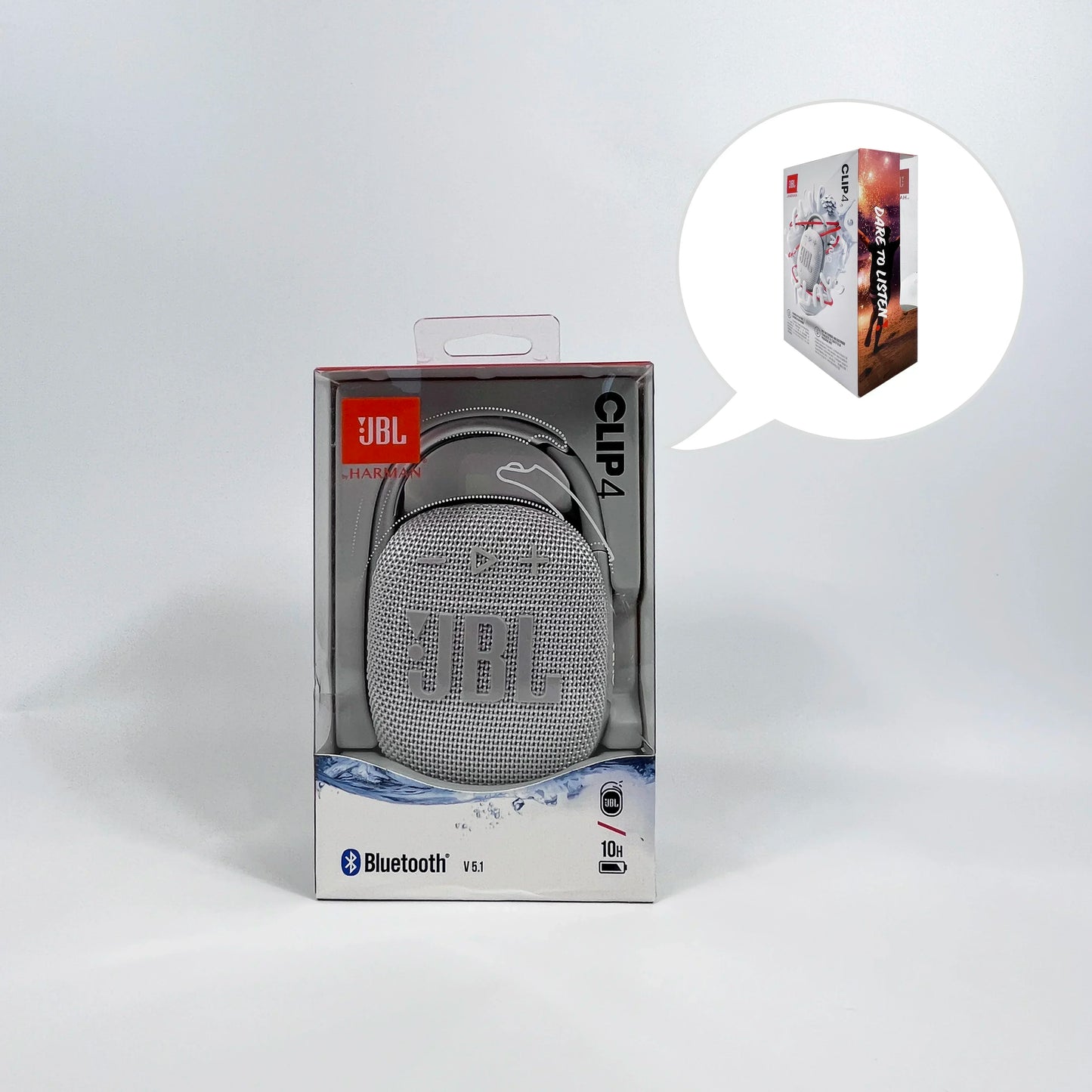 Altavoz Bluetooth Portátil JBL Clip 4 Original — Mini Altavoz IP67 Resistente al Agua y Polvo