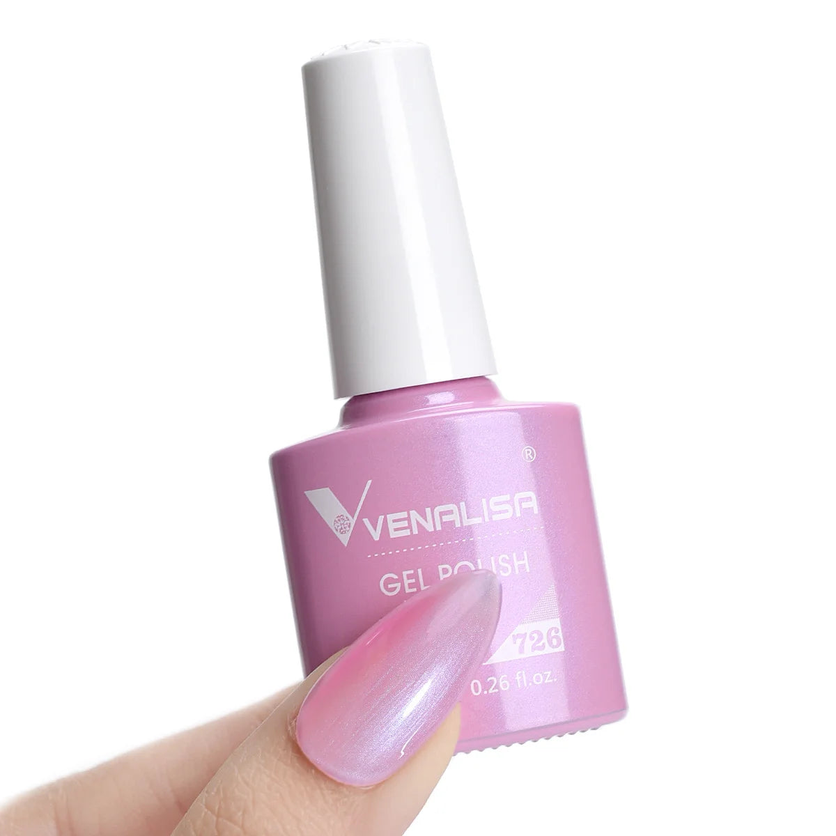 Esmalte de Gel Venalisa Milky White — Cobertura Completa UV/LED