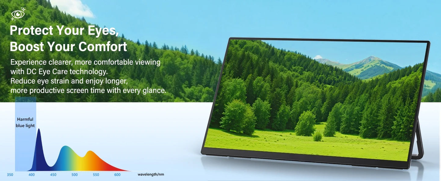 UPERFECT 21.5" 120Hz Portable Gaming Monitor — HDMI/USB-C para Laptop y Consolas