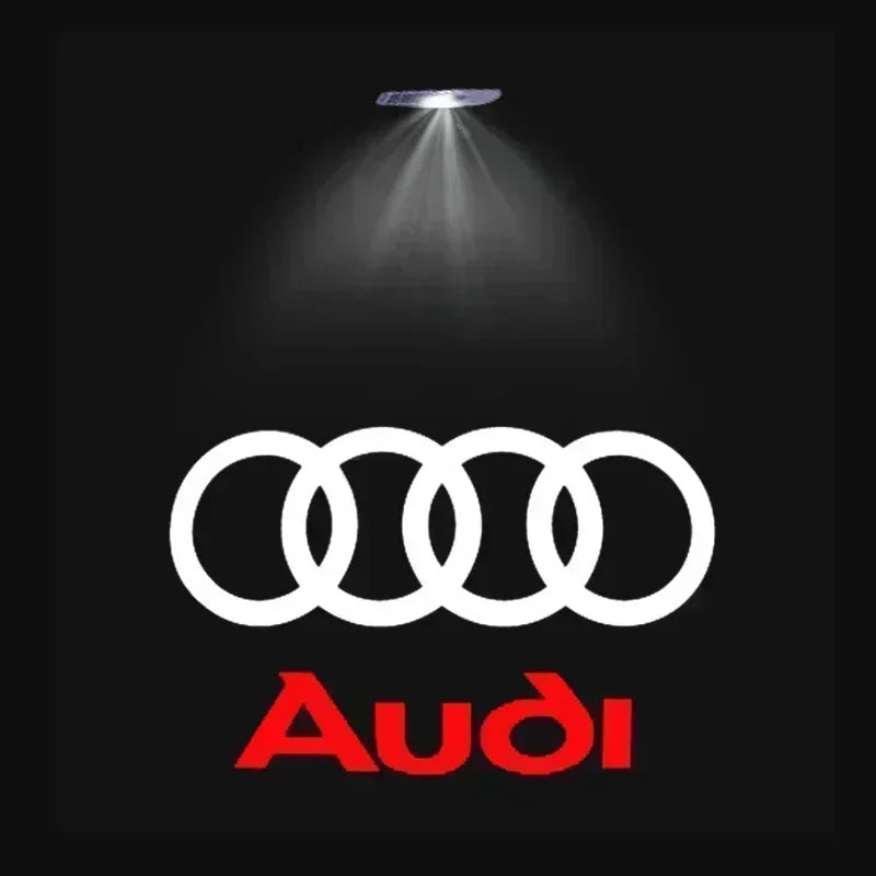 Luces LED Proyector para Puerta Audi — 2/4 Pcs, Logo HD para A3, A4, A5, A6, Q5 y Más