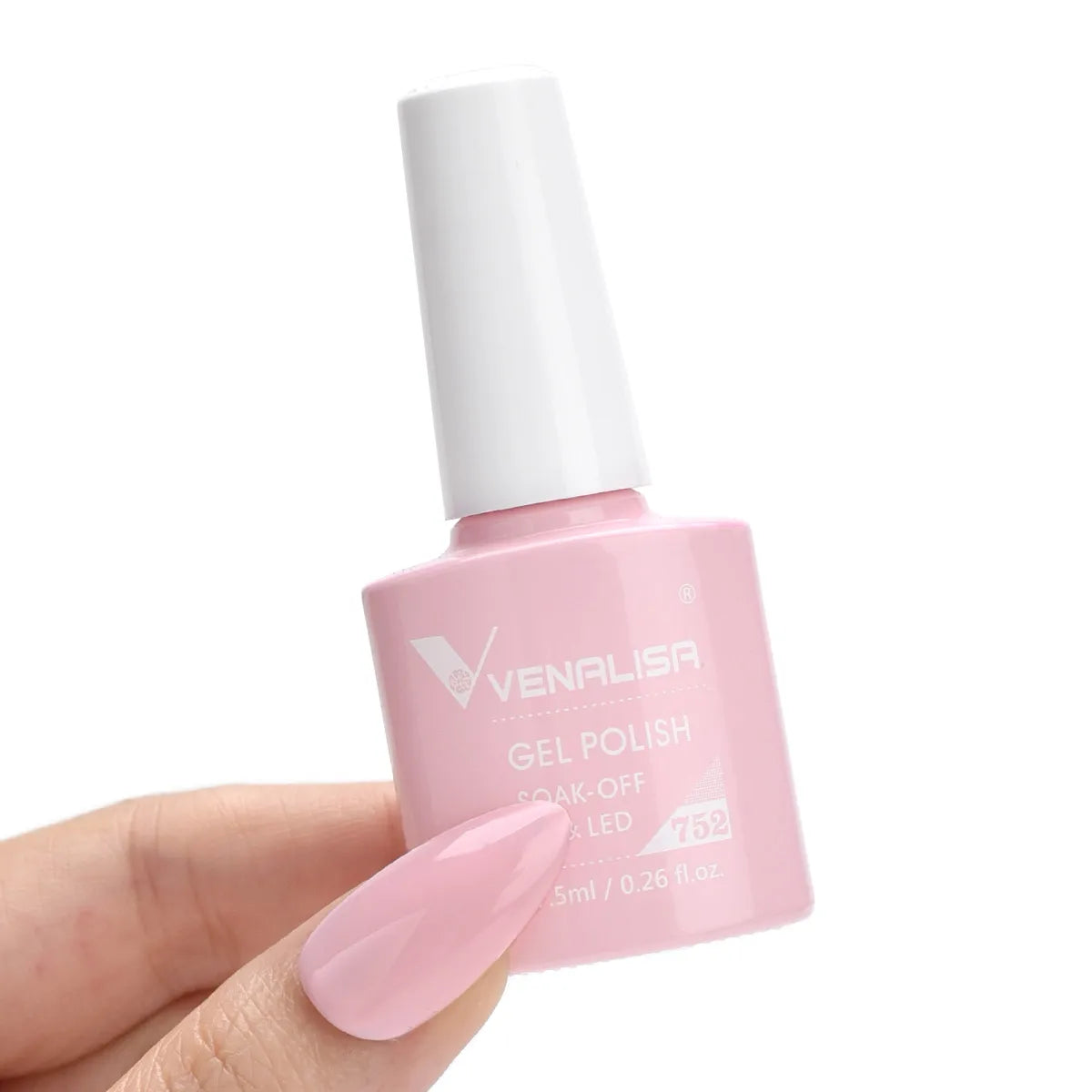 Esmalte de Gel Venalisa Milky White — Cobertura Completa UV/LED