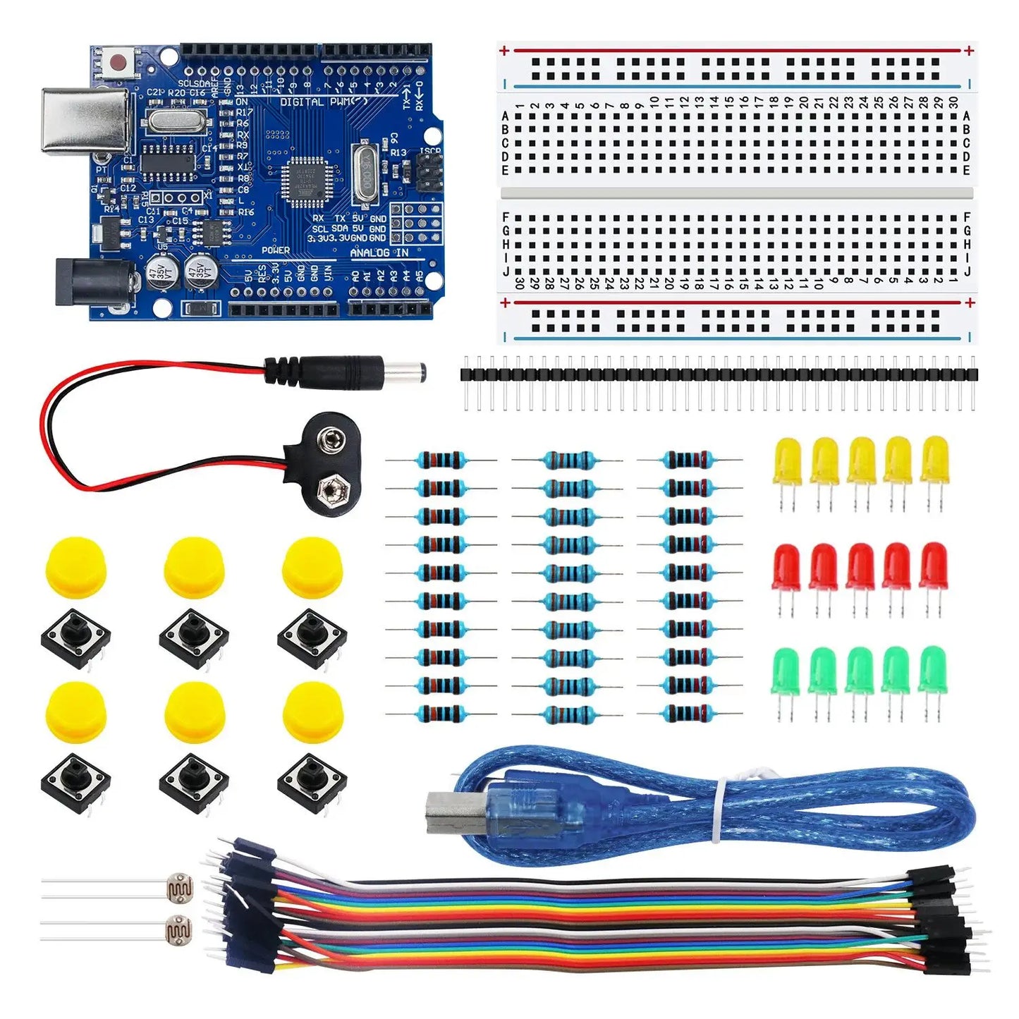Kit de Inicio LAFVIN para Arduino Uno R3 – Set Electrónico DIY con Tutorial en Español