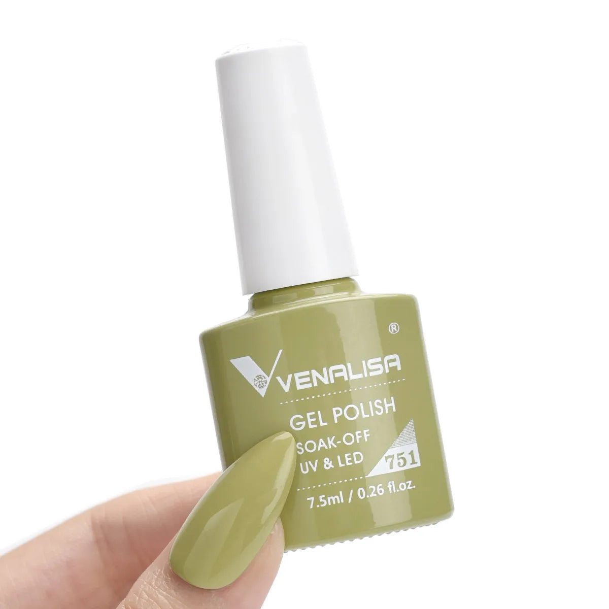 Esmalte de Gel Venalisa Milky White — Cobertura Completa UV/LED