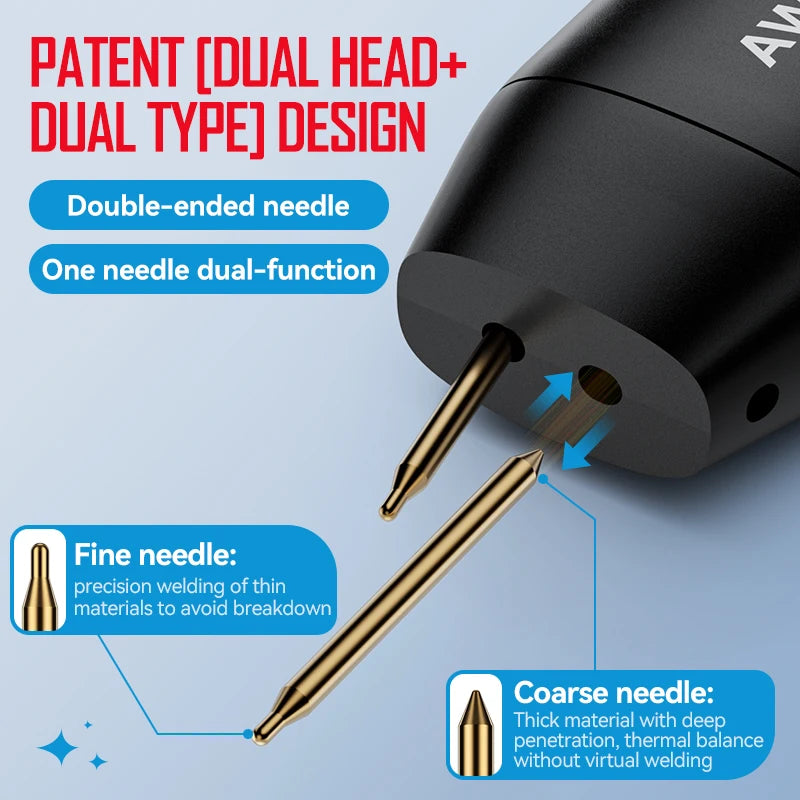 Soldador de Puntos Portátil AWithZ – 90 Niveles Ajustables para Baterías 18650