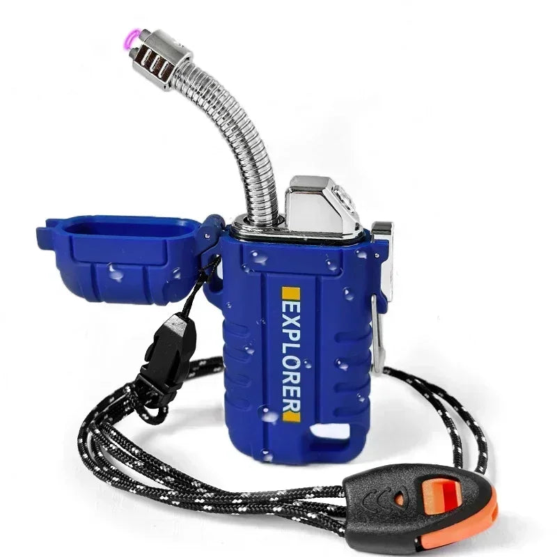 Encendedor Eléctrico de Doble Arco Plasma – Recargable e Impermeable