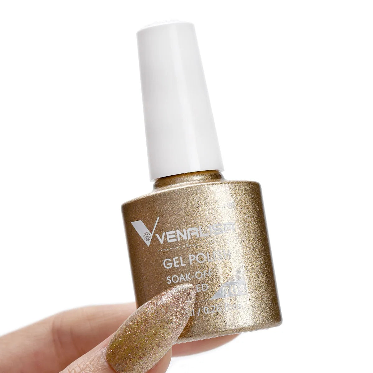 Esmalte de Gel Venalisa Milky White — Cobertura Completa UV/LED