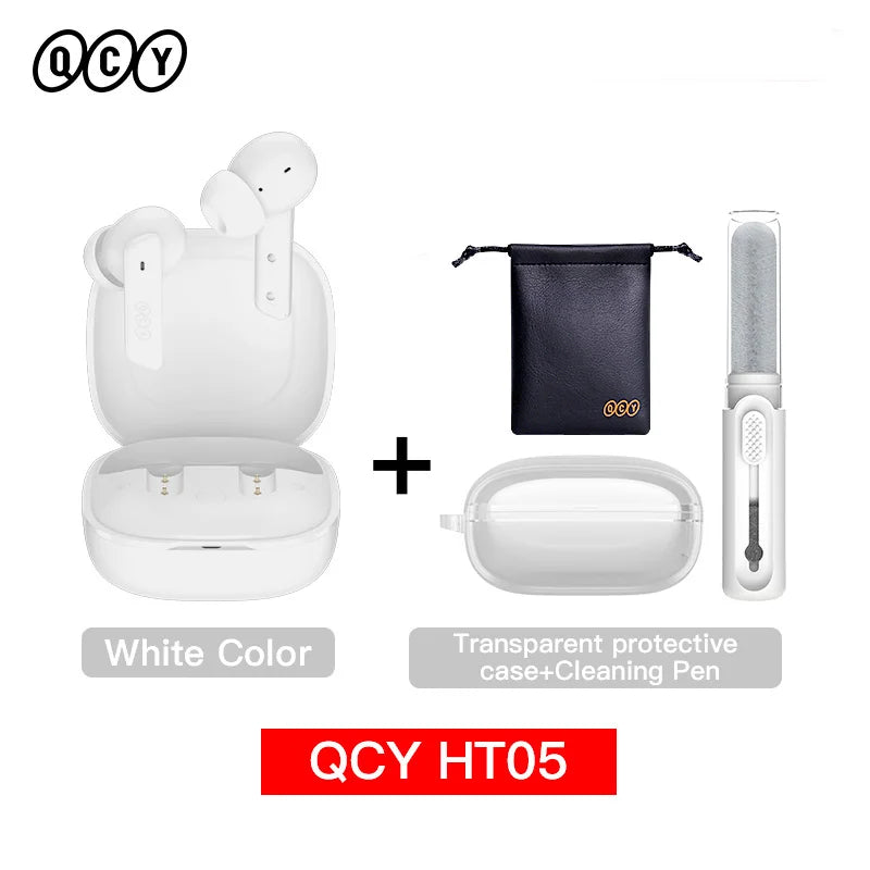 Auriculares Inalámbricos QCY HT05 ANC – Bluetooth 5.2, Cancelación de Ruido 40dB