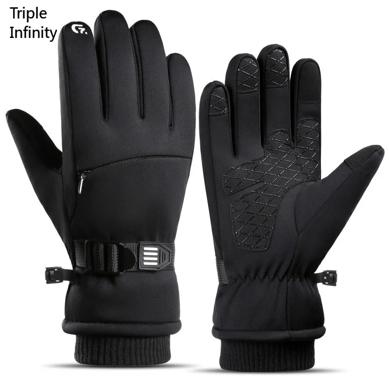 Guantes de Invierno Impermeables para Motocicleta y Ciclismo