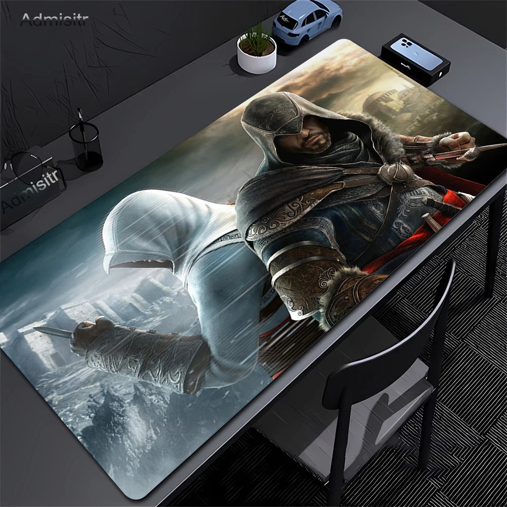Alfombrilla Gamer XXL Assassin’s Creed — Mouse Pad 900x400mm para PC y Escritorio