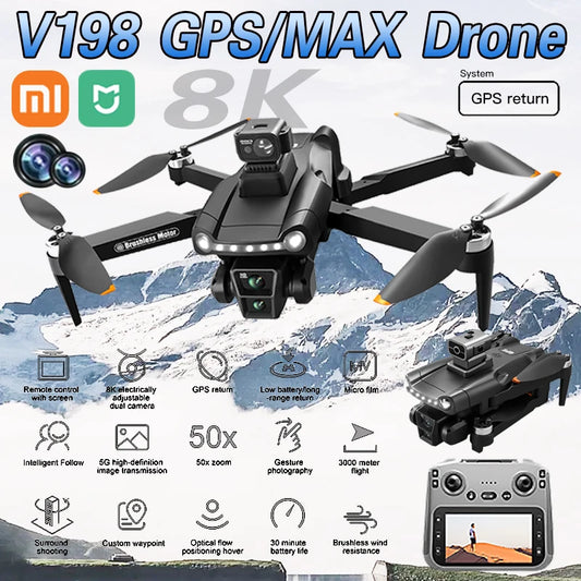 Dron Xiaomi Mijia V198 MAX 8K | GPS, Cámara HD y Evitación de Obstáculos Láser