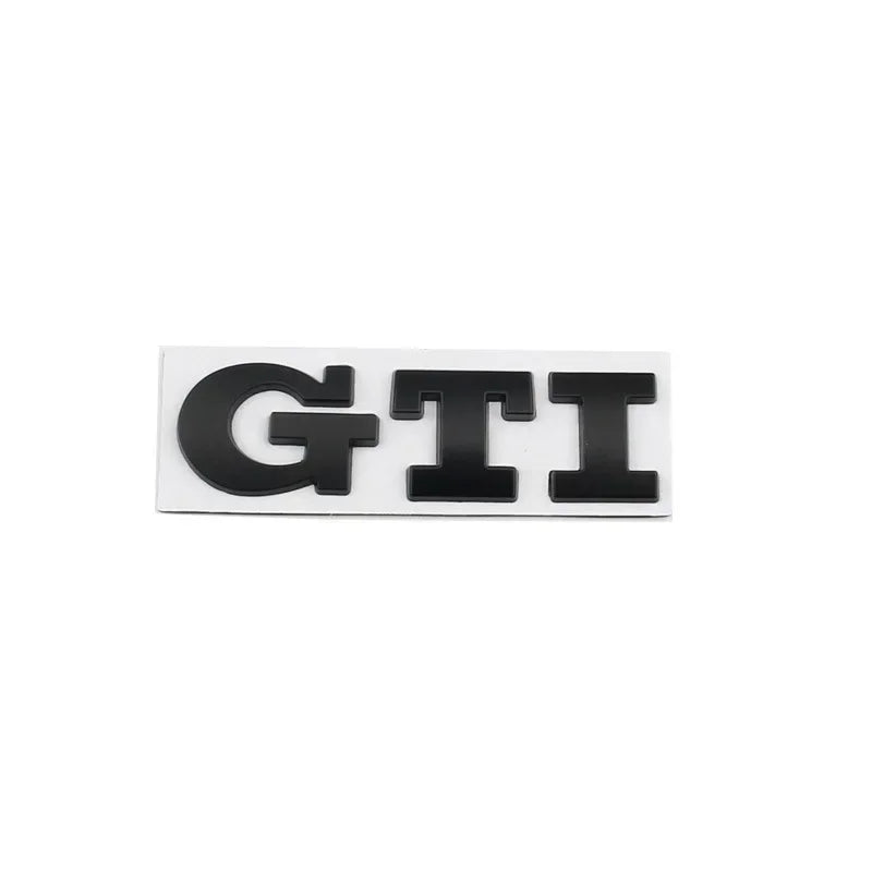 Emblema Metal GTI para VW — Sticker para Maletero y Lateral, Golf, Polo, Jetta y Más