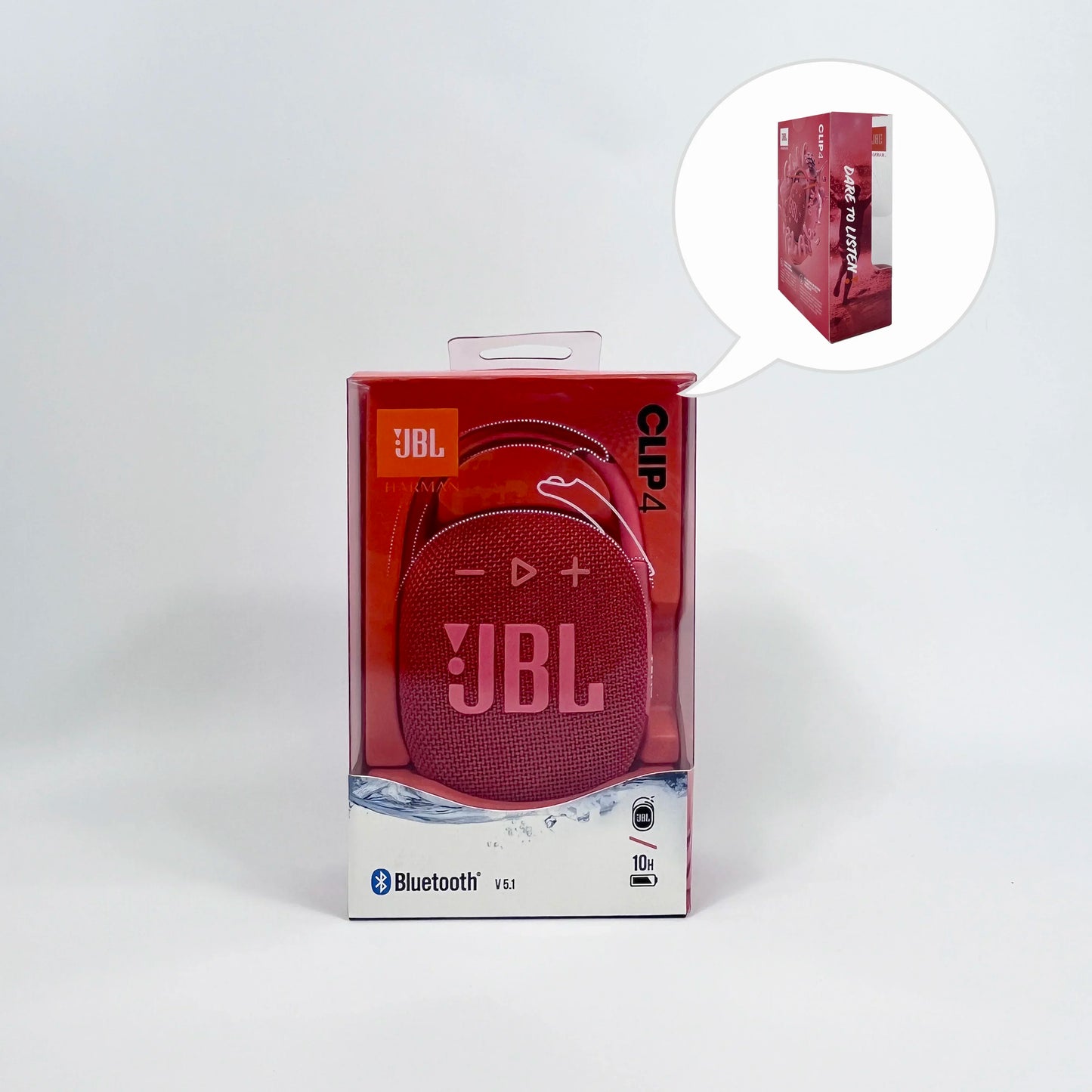Altavoz Bluetooth Portátil JBL Clip 4 Original — Mini Altavoz IP67 Resistente al Agua y Polvo