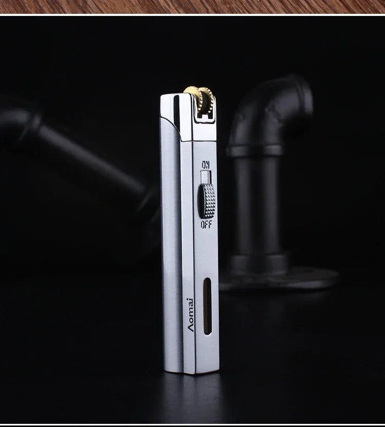 Encendedor AOMAI Tipo Soplete – Antiviento y Azul