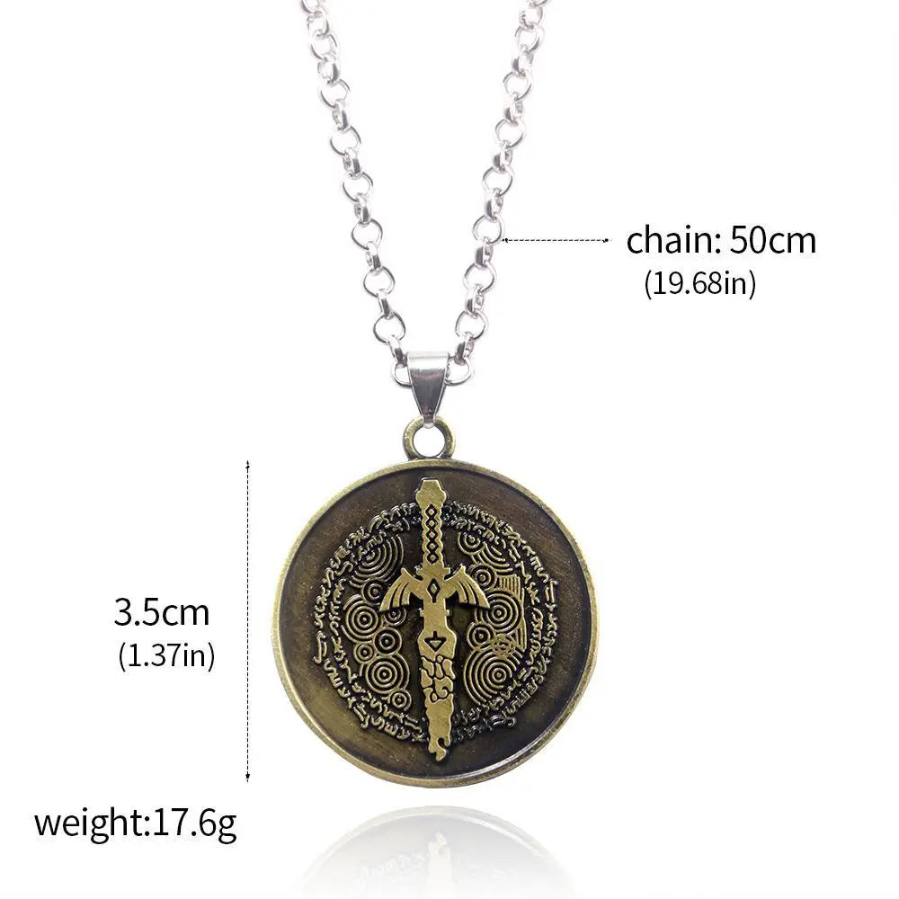 Llavero Hylian Shield y Master Sword — Colgante Zelda Breath of The Wild