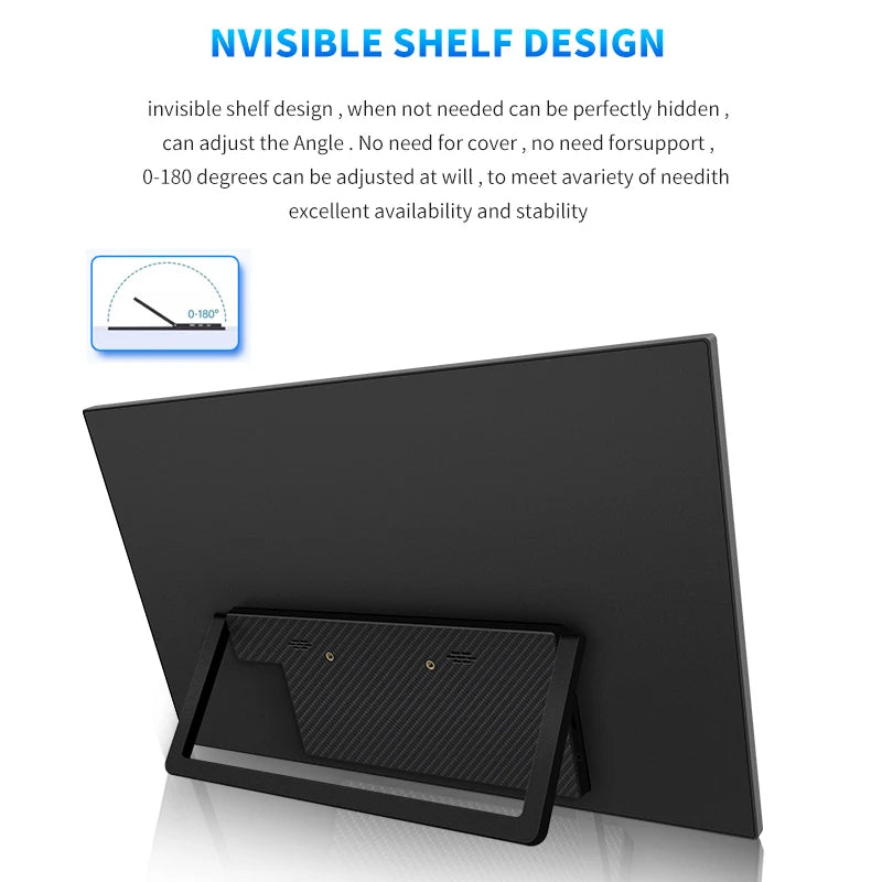 HGFRTEE 18.5" 100Hz Portable Monitor — HDMI/USB-C con Soporte VESA