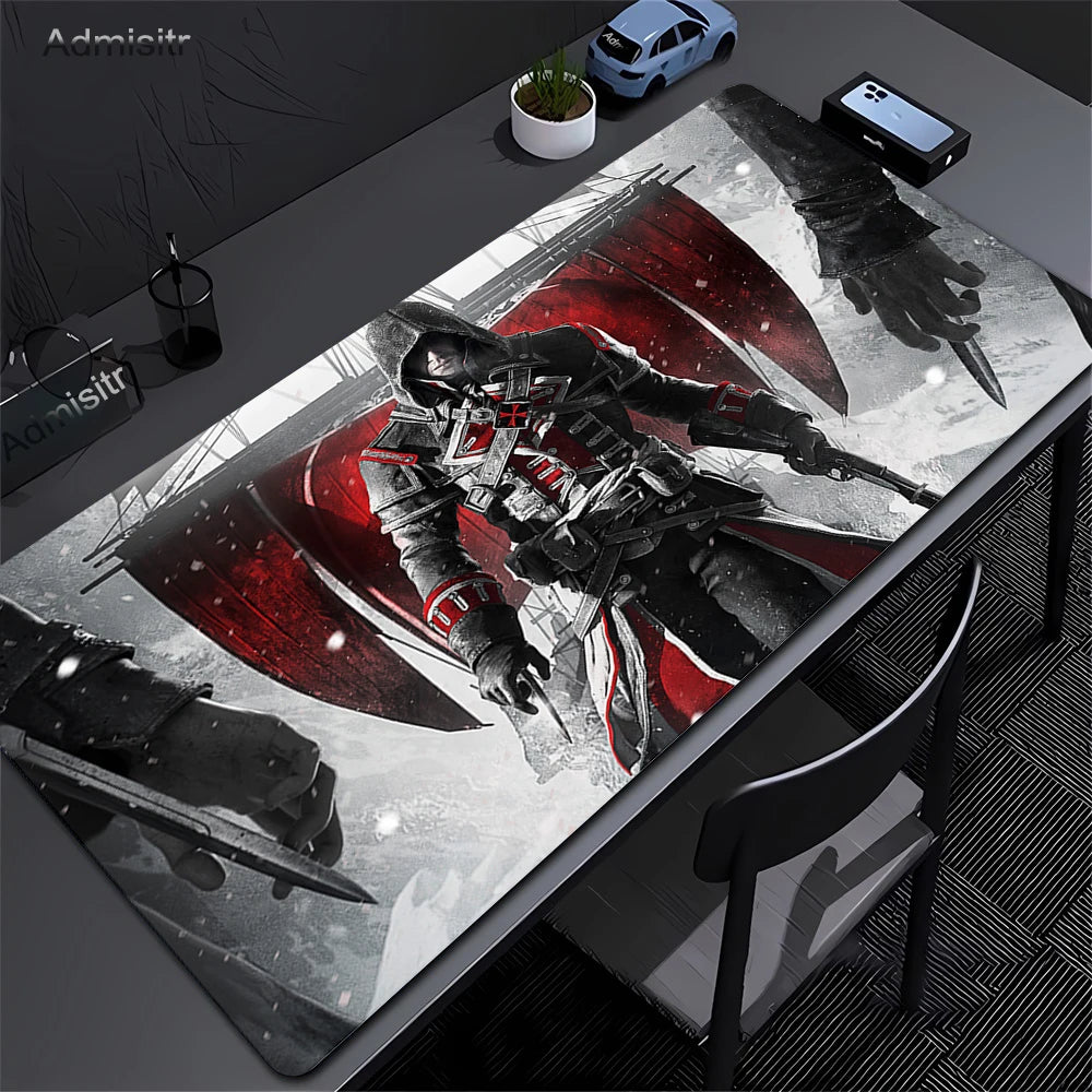 Alfombrilla Gamer XXL Assassin’s Creed — Mouse Pad 900x400mm para PC y Escritorio