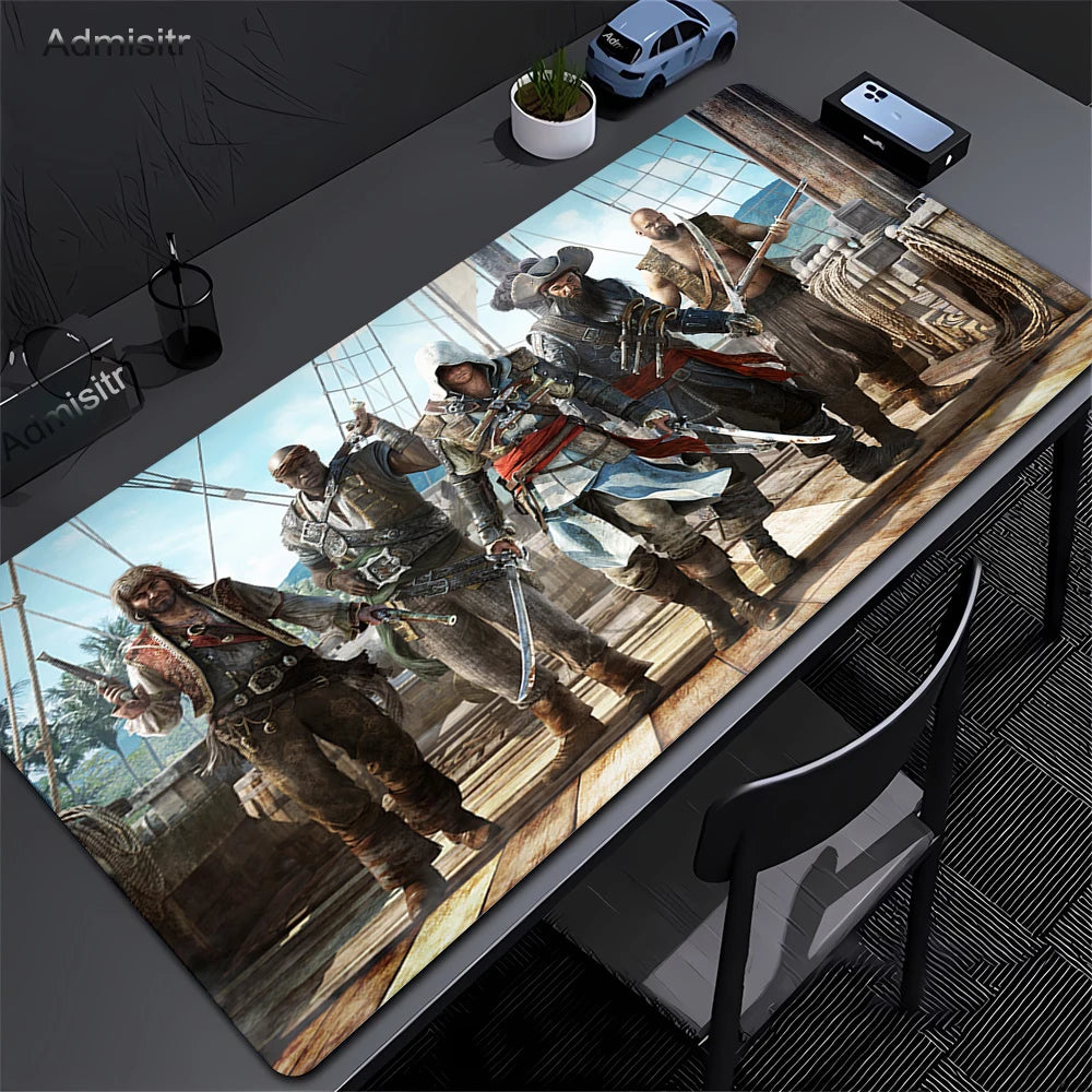 Alfombrilla Gamer XXL Assassin’s Creed — Mouse Pad 900x400mm para PC y Escritorio