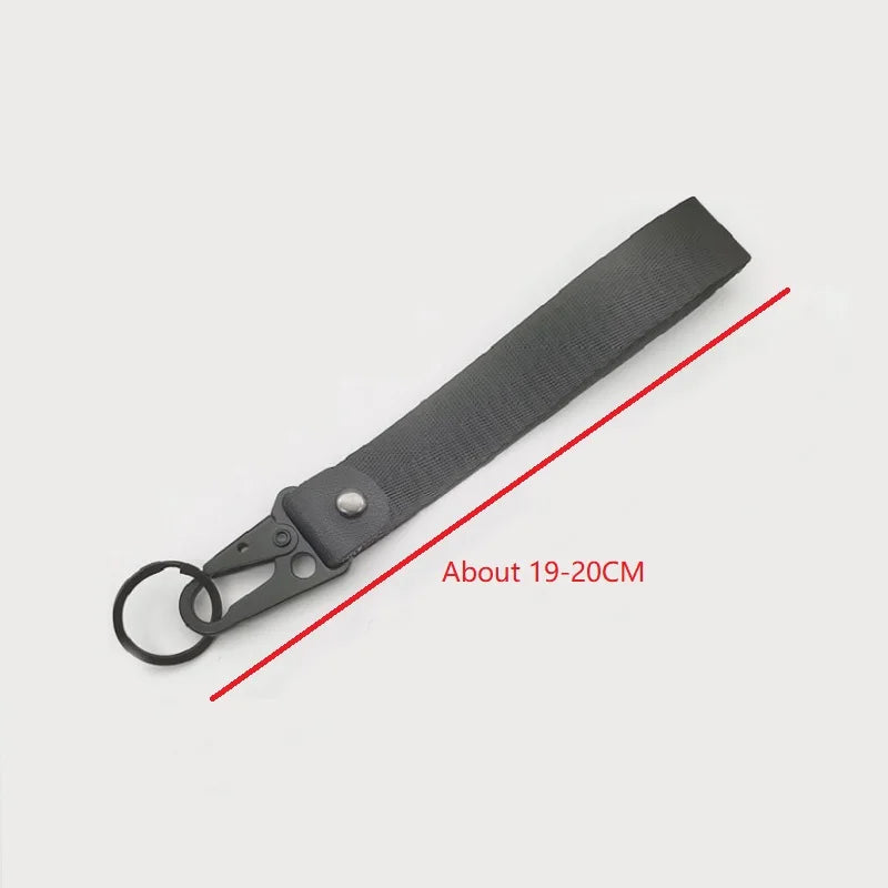 Motor Racing Paracord Wristlet Keychain — Durable Camping & Motorcycle Key Strap