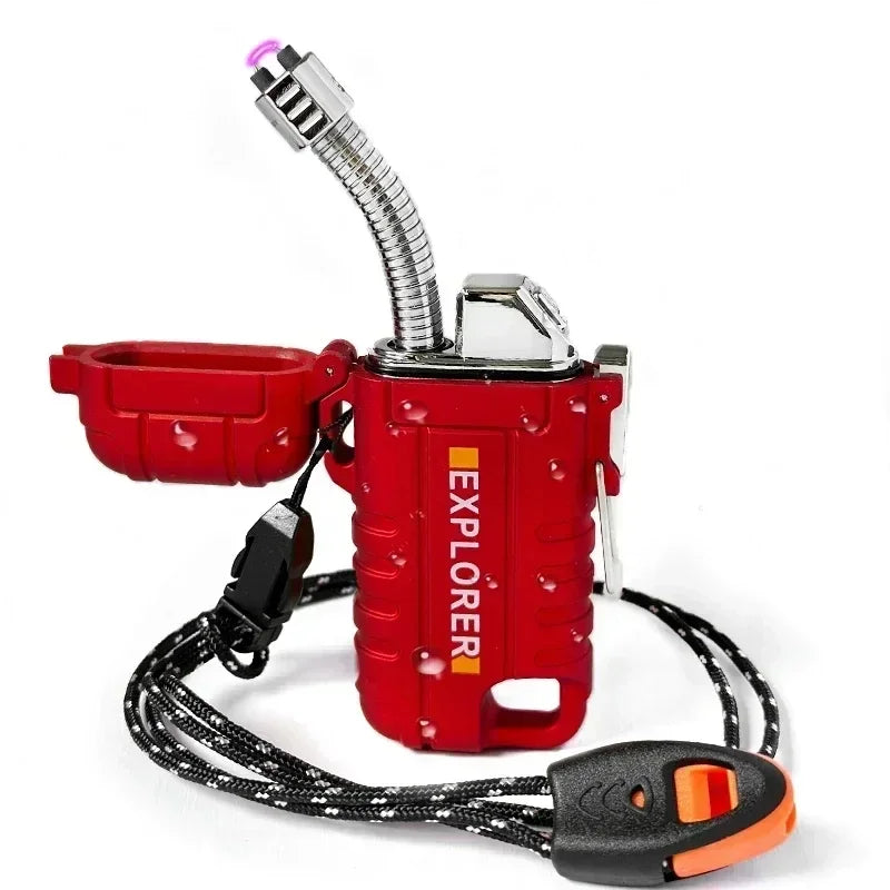 Encendedor Eléctrico de Doble Arco Plasma – Recargable e Impermeable