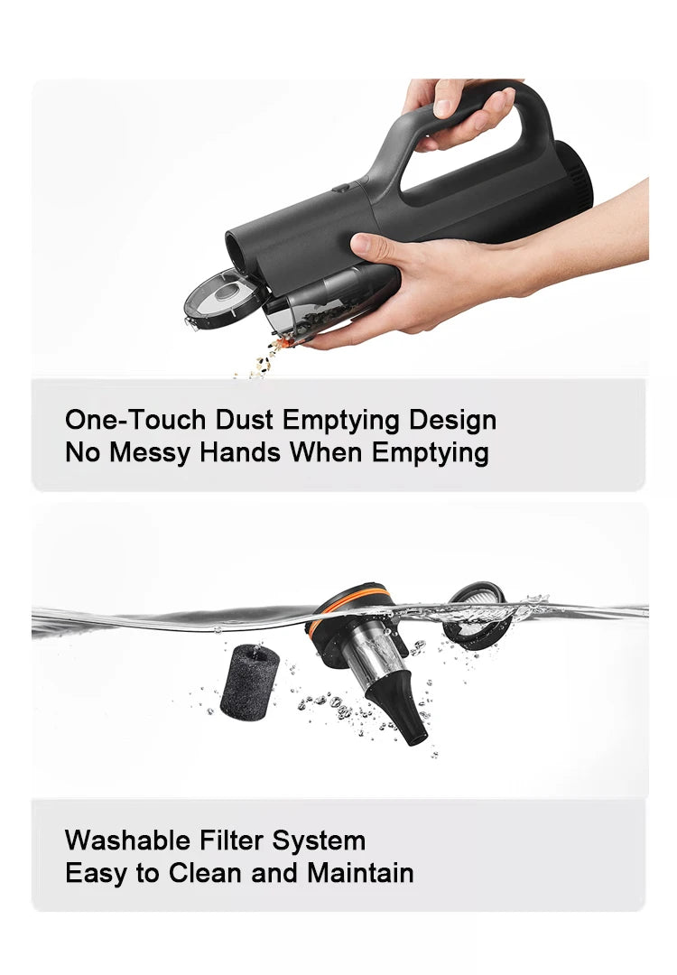 Aspiradora de Coche XIAOMI MIJIA — 21kPa, Batería 2400mAh, USB-C