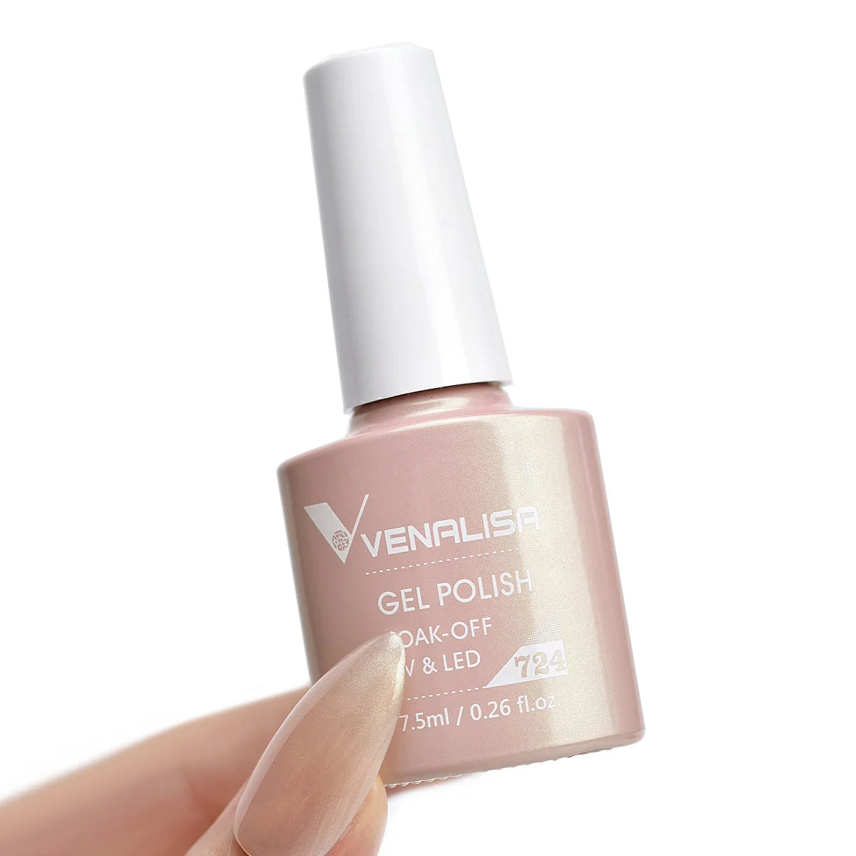 Esmalte de Gel Venalisa Milky White — Cobertura Completa UV/LED