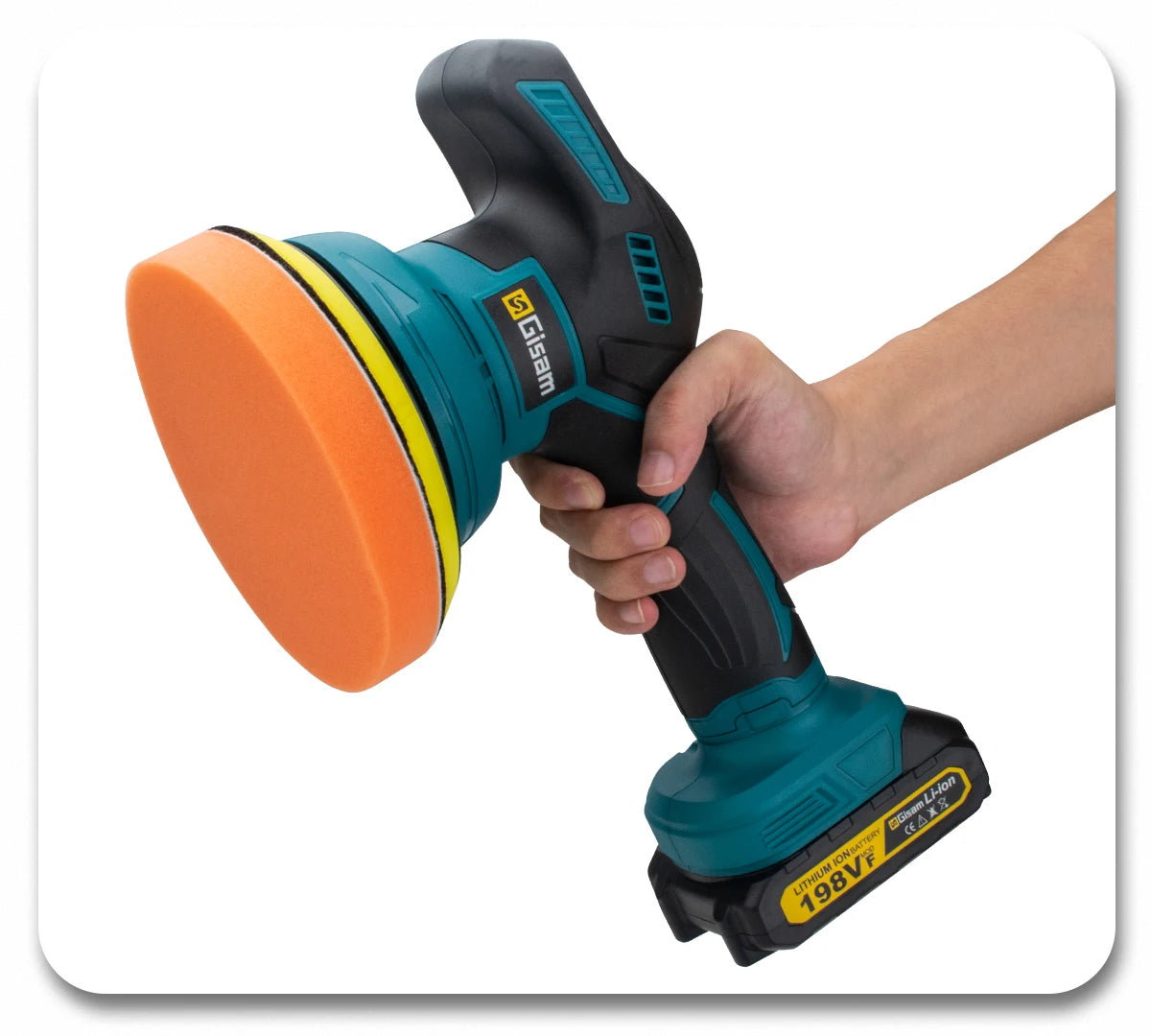 Pulidora Inalámbrica Gisam para Automóvil – 8 Velocidades Ajustables