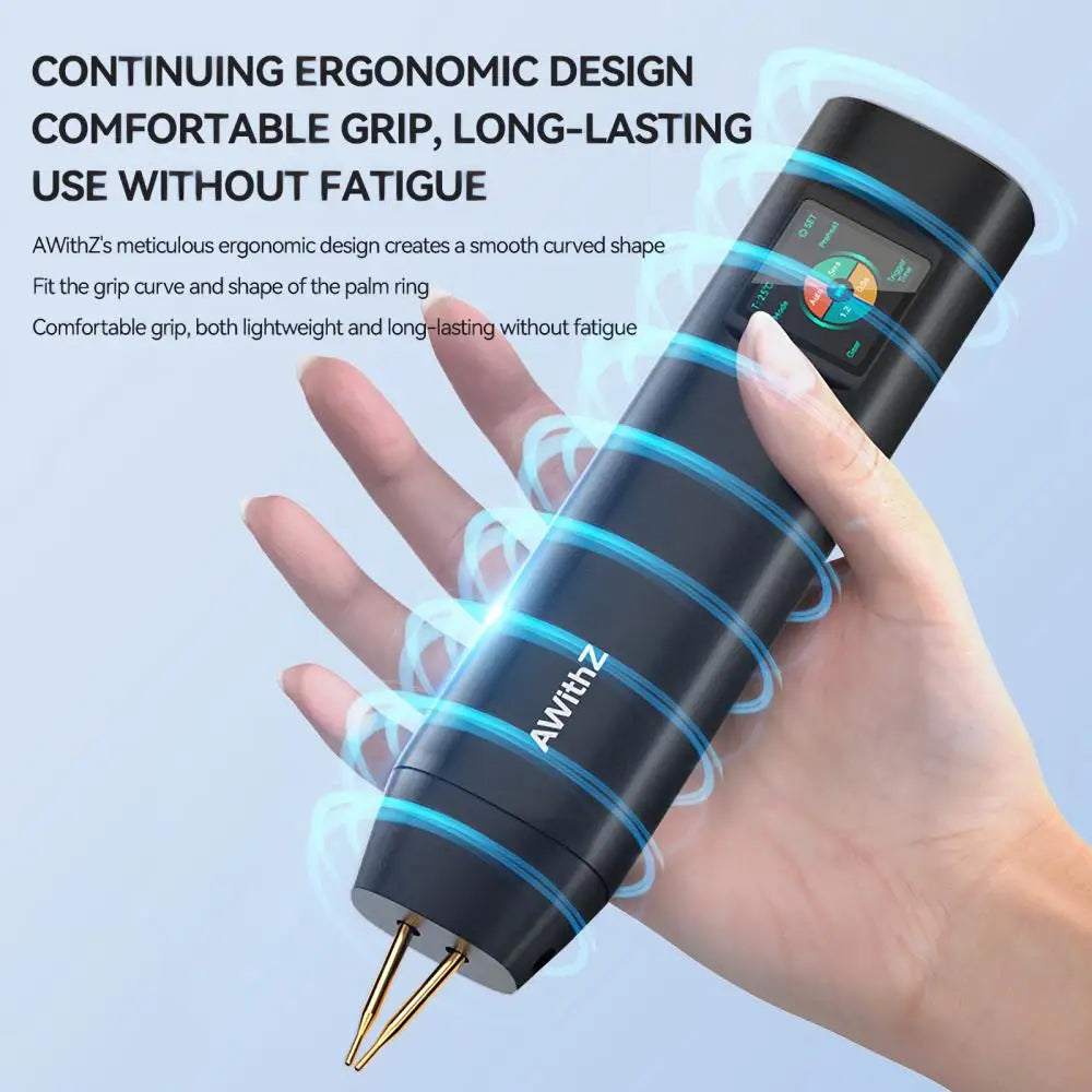 Soldador de Puntos Portátil AWithZ – 90 Niveles Ajustables para Baterías 18650
