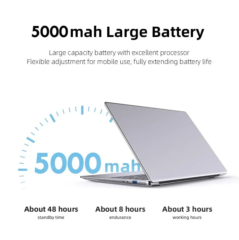 Laptop 14.1" Intel Core i7 7500U 12GB DDR4 512GB/1TB SSD Windows 11 – Oficina y Gaming