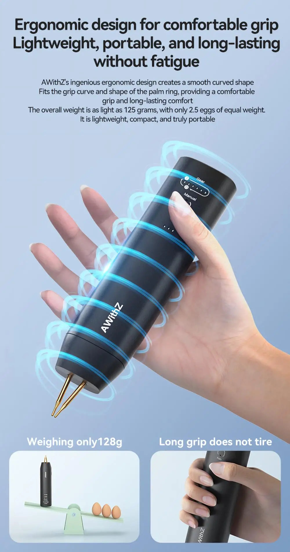 Soldador de Puntos Portátil AWithZ – 90 Niveles Ajustables para Baterías 18650