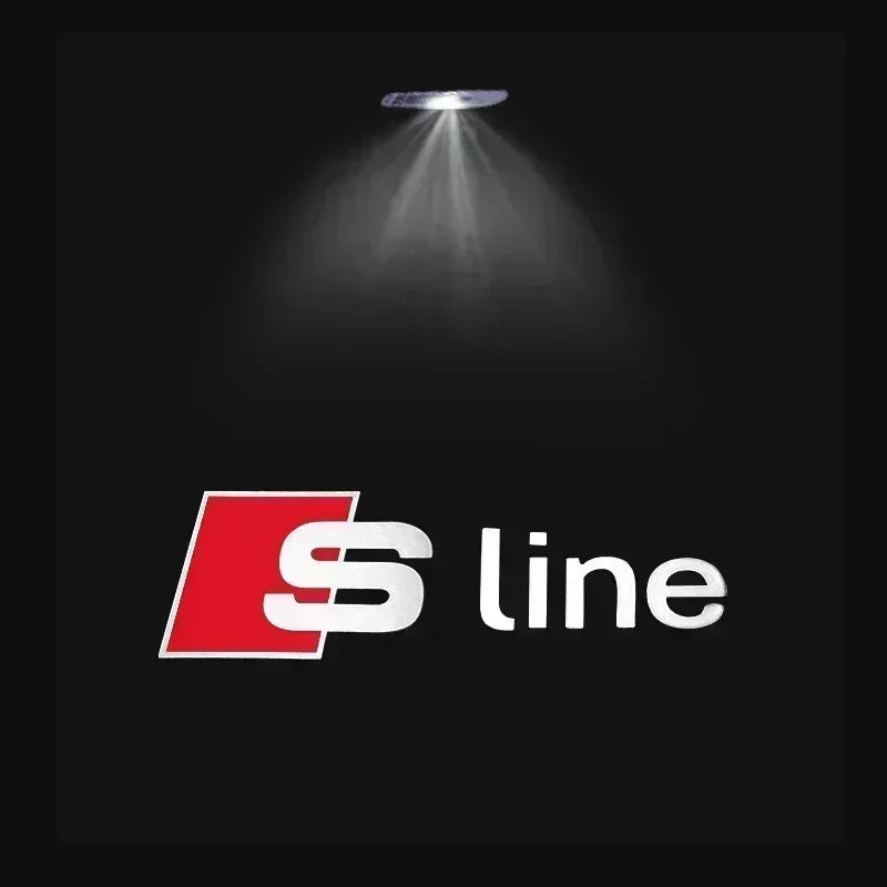 Luces LED Proyector para Puerta Audi — 2/4 Pcs, Logo HD para A3, A4, A5, A6, Q5 y Más