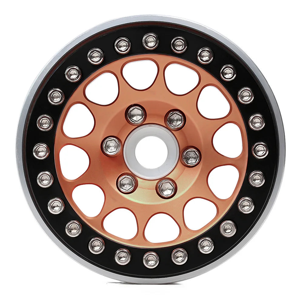 INJORA 1.9" Llantas Beadlock CNC Aluminio para RC Crawler 1/10 SCX10 TRX4 Gen8 (4 Piezas)