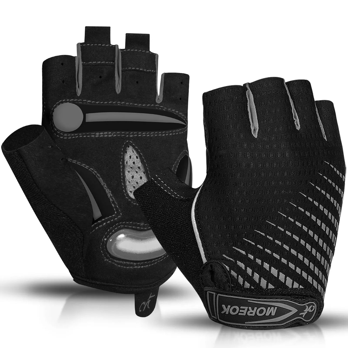Guantes de Ciclismo MOREOK – Gel 5mm, Transpirables y Antideslizantes